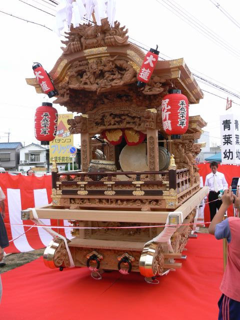 大蓮地車 御披露目曳行